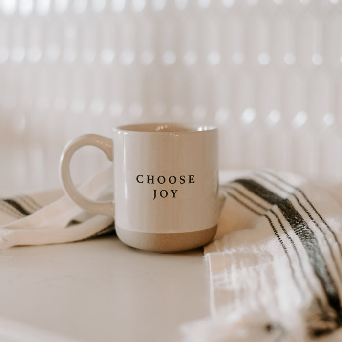 Choose Joy Stoneware Coffee Mug – Blessed Home Decor By Katie