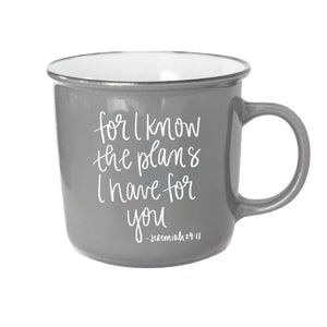 For I Know The Plans Jeremiah 29:11 Scripture Campfire Coffee Mug