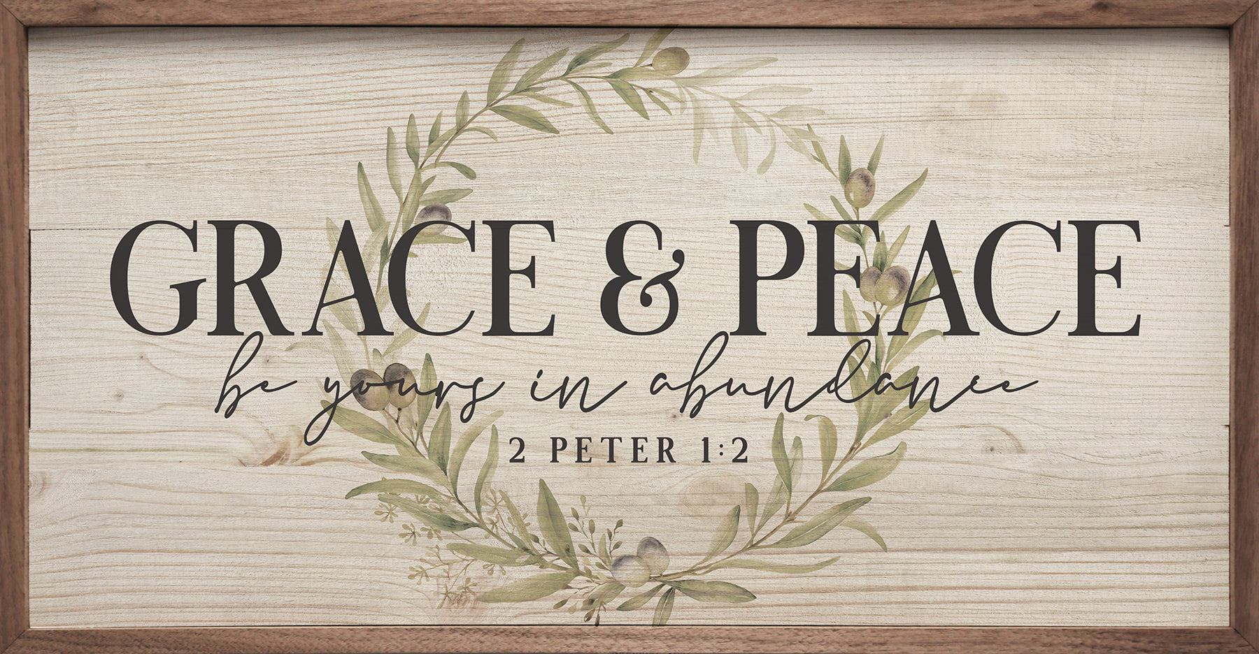 Grace And Peace 2 Peter 1:2 Wreath