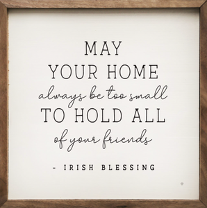 May Your Home Irish Blessing White